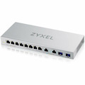 ZYXEL XGS1010-12 10 Ports Ethernet Switch - Gigabit Ethernet, 2.5 Gigabit Ethernet, 10 Gigabit Ethernet - 10/100/1000Base-T, 2.5GBase-T, 10GBase-X
