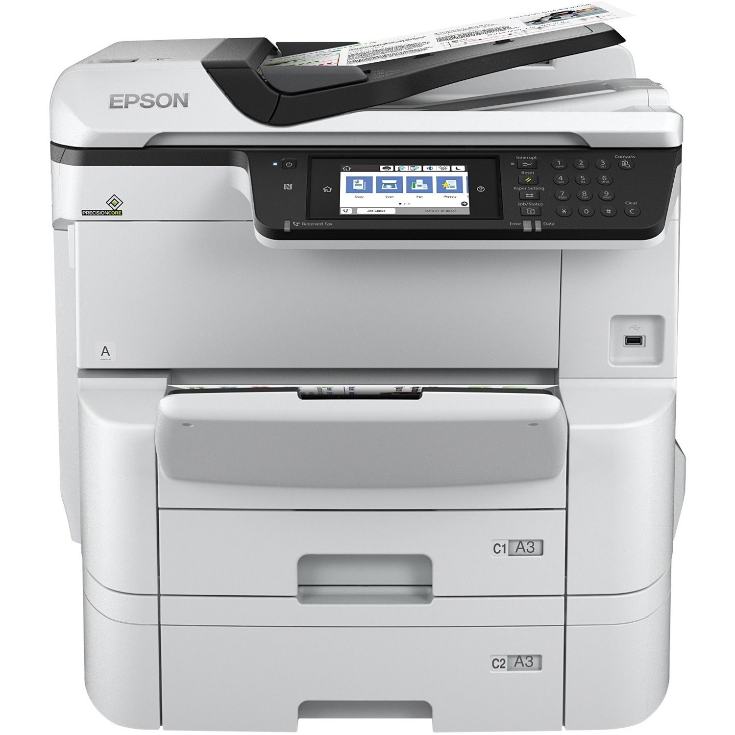 Epson WorkForce Pro WF-C8690DTWF Wireless Inkjet Multifunction Printer - Colour