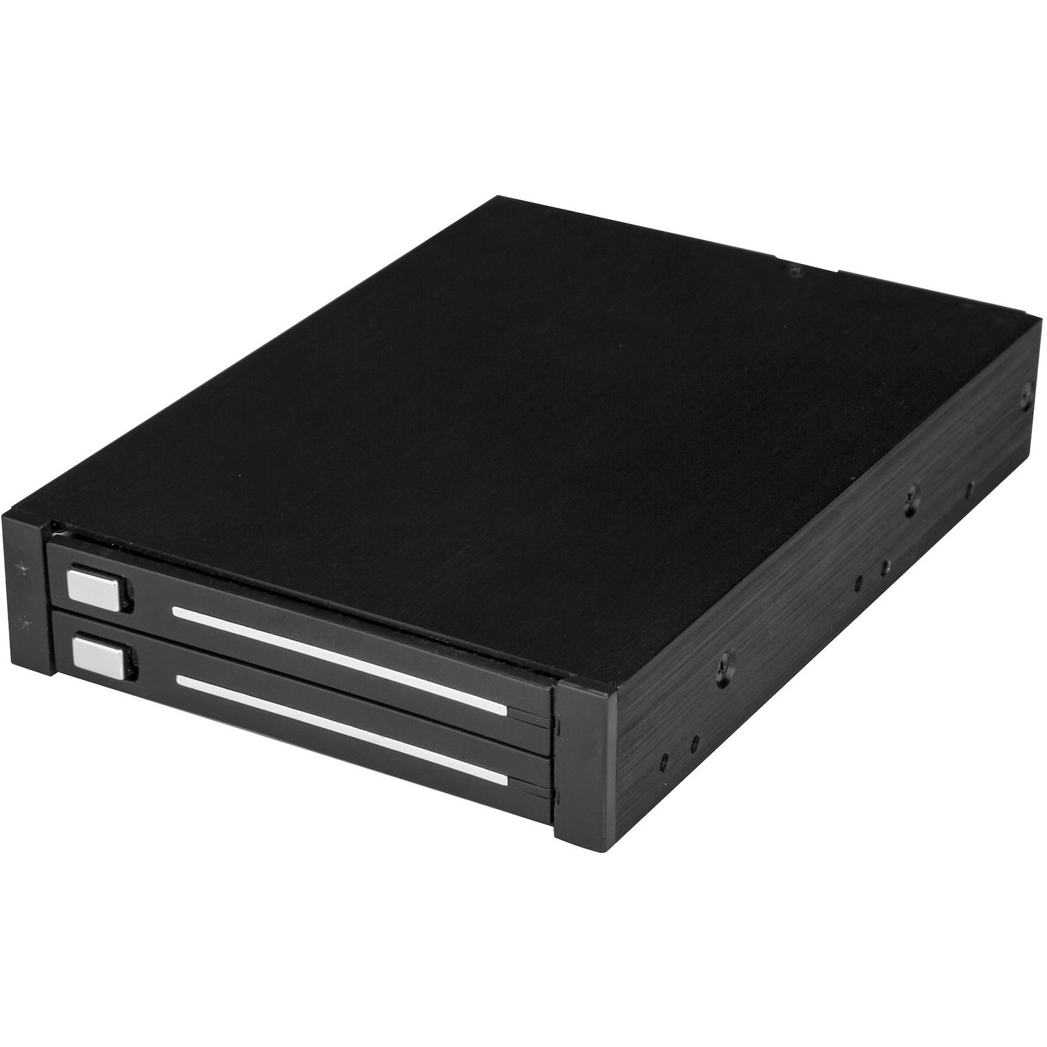 StarTech.com Dual-Bay 2.5" SATA SSD / HDD Rack for 3.5" Bay - Trayless - RAID