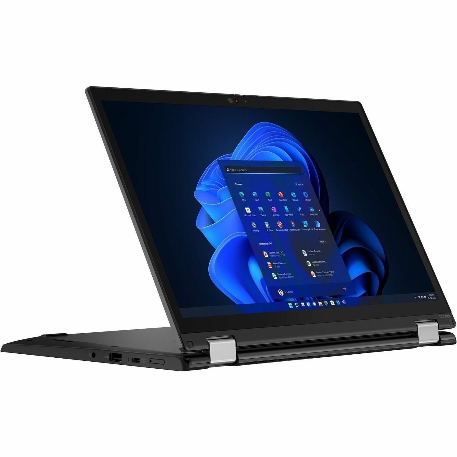 Lenovo ThinkPad L13 Yoga Gen 3 21B6S32N00 13.3" Touchscreen 2 in 1 Notebook - WUXGA - 1920 x 1200 - Intel Core i3 12th Gen i3-1215U Hexa-core (6 Core) 1.20 GHz - 8 GB Total RAM - 8 GB On-board Memory - 256 GB SSD - Thunder Black
