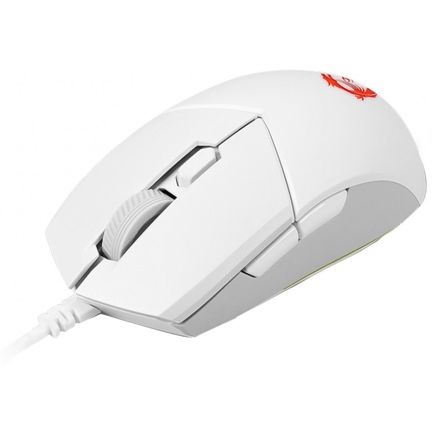 MSI Clutch GM11 Gaming Mouse - USB 2.0 - Optical - 6 Button(s) - White