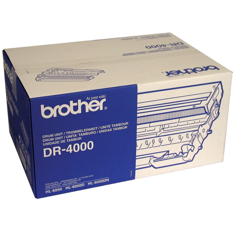 Brother DR-4000 Laser Imaging Drum for Printer - Black