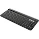Targus Multi-Device Bluetooth Antimicrobial Keyboard With Tablet/Phone Cradle