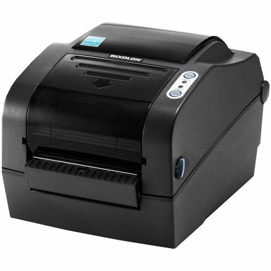 Bixolon SLP-TX420 Desktop, Retail, Healthcare, Post & Parcel, Warehouse Direct Thermal/Thermal Transfer Printer - Monochrome - Label Print - USB - Serial - Parallel - Bluetooth - EU - Dark Grey