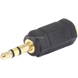 Monoprice 3.5mm Stereo Plug to 2.5mm Stereo Jack Adaptor - Gold Plated