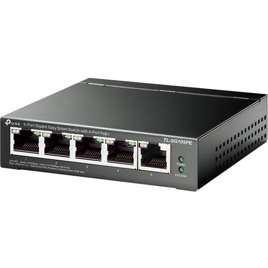 TP-Link TL-SG105PE 5 Ports Ethernet Switch - Gigabit Ethernet - 10/100/1000Base-T