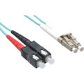 Axiom LC/SC Multimode Duplex OM4 50/125 Fiber Optic Cable 100m