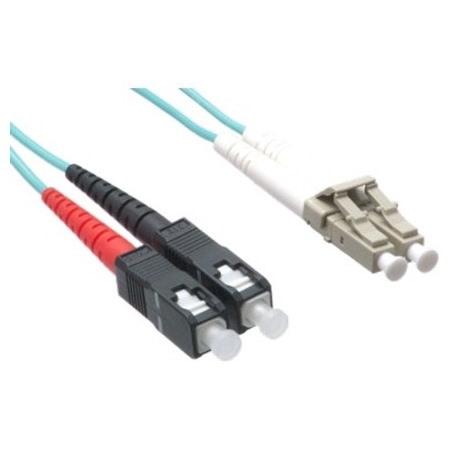 Axiom LC/SC Multimode Duplex OM4 50/125 Fiber Optic Cable 90m