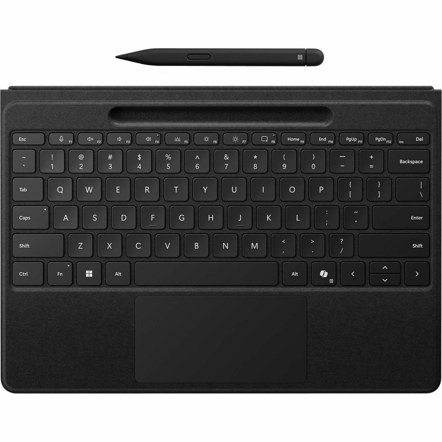 Microsoft Surface Pro Flex Keyboard - Wireless Connectivity - TouchPad - English - QWERTY Layout - Black