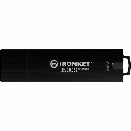 IronKey D500SM 64 GB USB 3.2 (Gen 1) Type A Rugged Flash Drive - XTS-AES, 256-bit AES - TAA Compliant