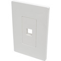 Tripp Lite by Eaton N080-101 Faceplate - 1 x Total Number of Socket(s) - Polycarbonate - White - TAA Compliant