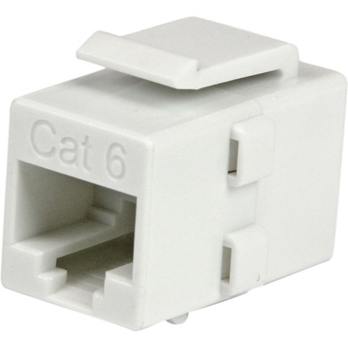 StarTech.com White Cat 6 RJ45 Keystone Jack Network Coupler - F/F