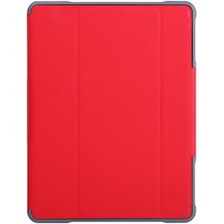STM Goods Dux Plus Duo Carrying Case for 10.5" Apple iPad Air (3rd Generation), iPad Pro - Transparent, Red