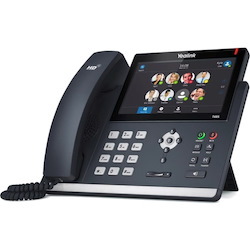 Yealink T48S-SFB IP Phone - Corded/Cordless - Corded - Bluetooth - Wall Mountable - Black