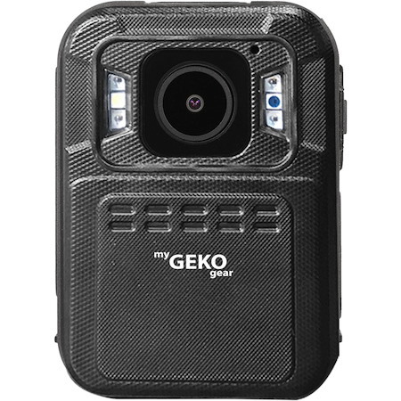 myGEKOgear by Adesso Aegis 200 1440p Super HD Body Cam with GPS Logging, Infrared Night Vision,Password Protected System,IP65 Water Resistance, Drop Protection, 2" LCD Screen, 32GB Storage, Long Battery Life (13.5 Hours Battery Life)