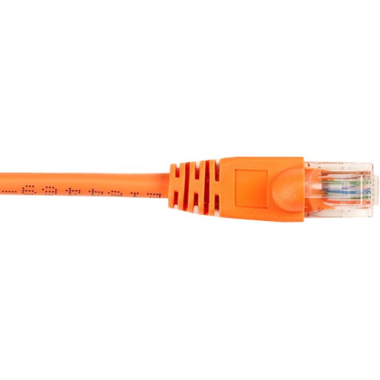 Black Box CAT6 Value Line Patch Cable, Stranded, Orange, 15-ft. (4.5-m), 10-Pack