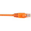 Black Box CAT6 Value Line Patch Cable, Stranded, Orange, 15-ft. (4.5-m), 10-Pack