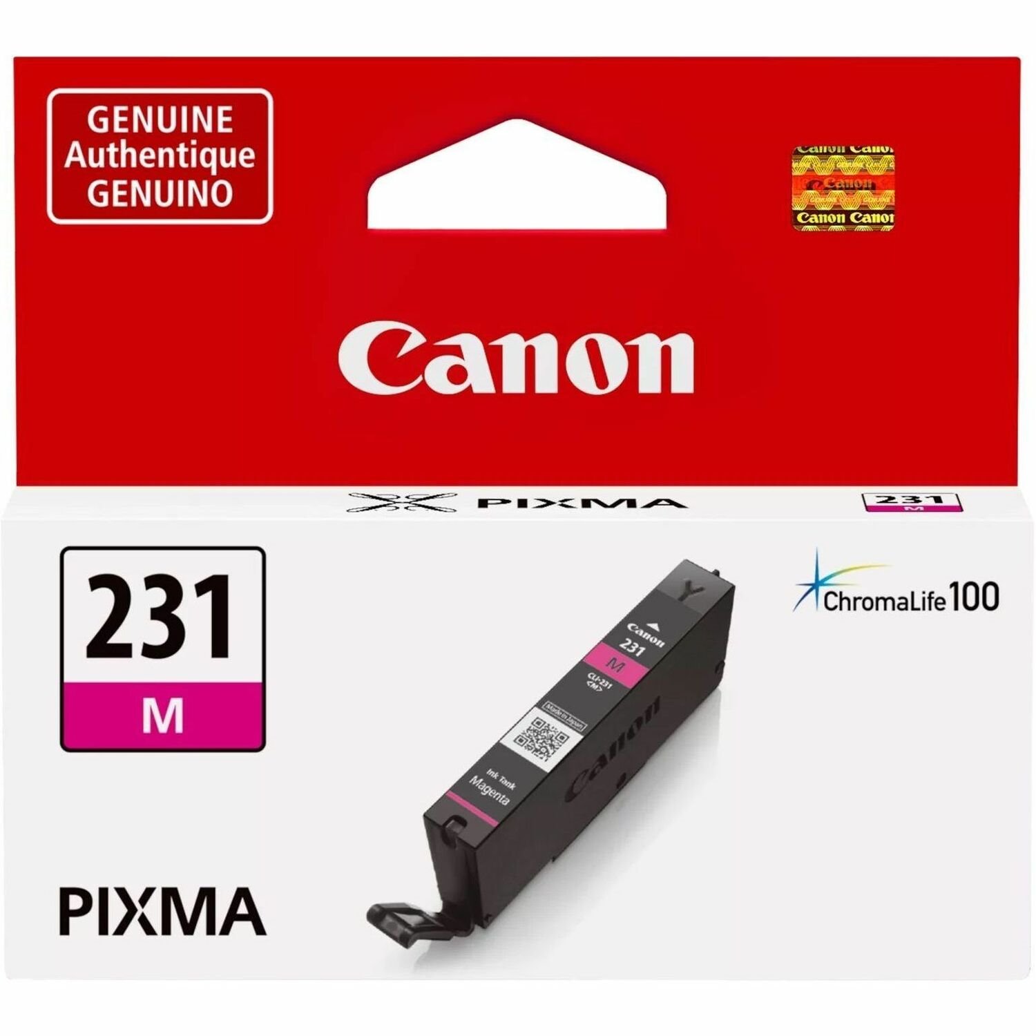 Canon ChromaLife100 CLI-231 Original Standard Yield Inkjet Ink Cartridge - Magenta - 1 Pack