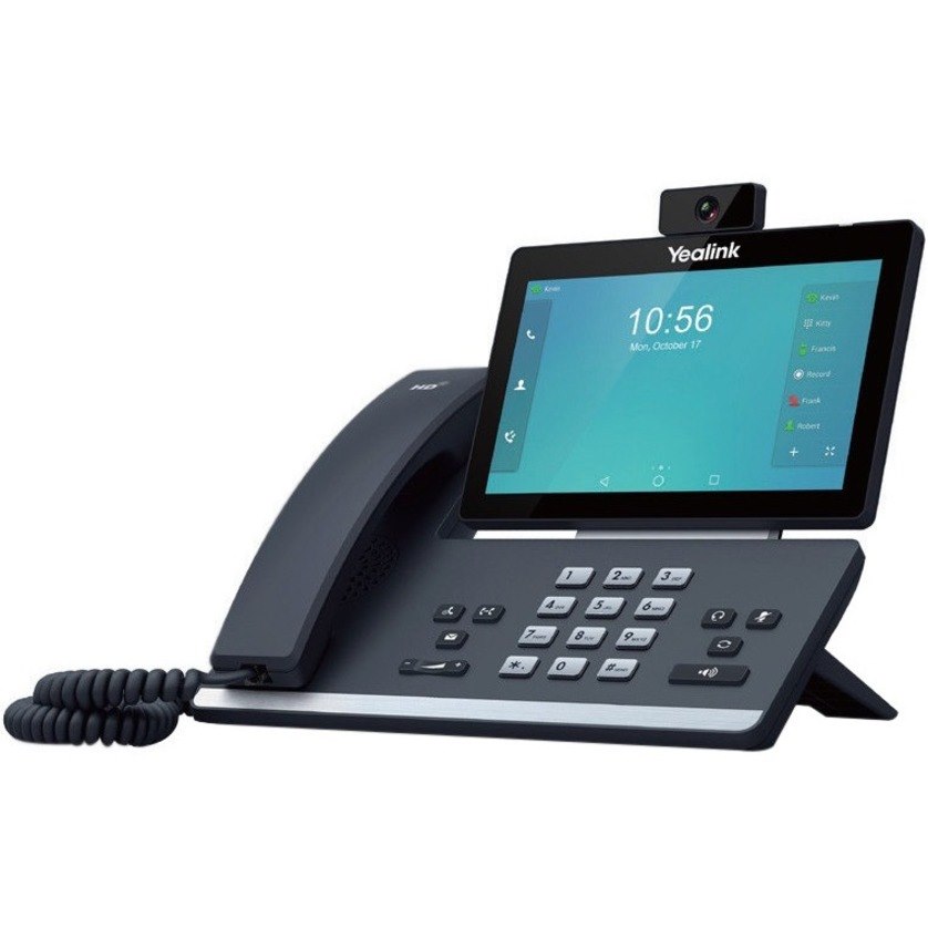 Yealink SIP-T58V IP Phone - Corded - Wi-Fi, Bluetooth - Wall Mountable, Desktop - Black