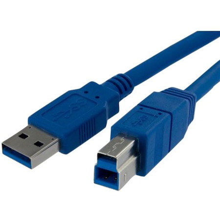StarTech.com SuperSpeed USB 3.0 (5Gbps) Cable A to B - USB 3.0 A (M) to USB 3.0 B (M) - 480 MBytes/s or 4.8 Gbps - 3 ft