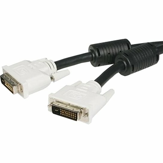 StarTech.com 3m DVI-D Dual Link Cable - Male to Male DVI-D Digital Video Monitor Cable - 25 pin DVI-D Cable M/M Black 3 Meter - 2560x1600