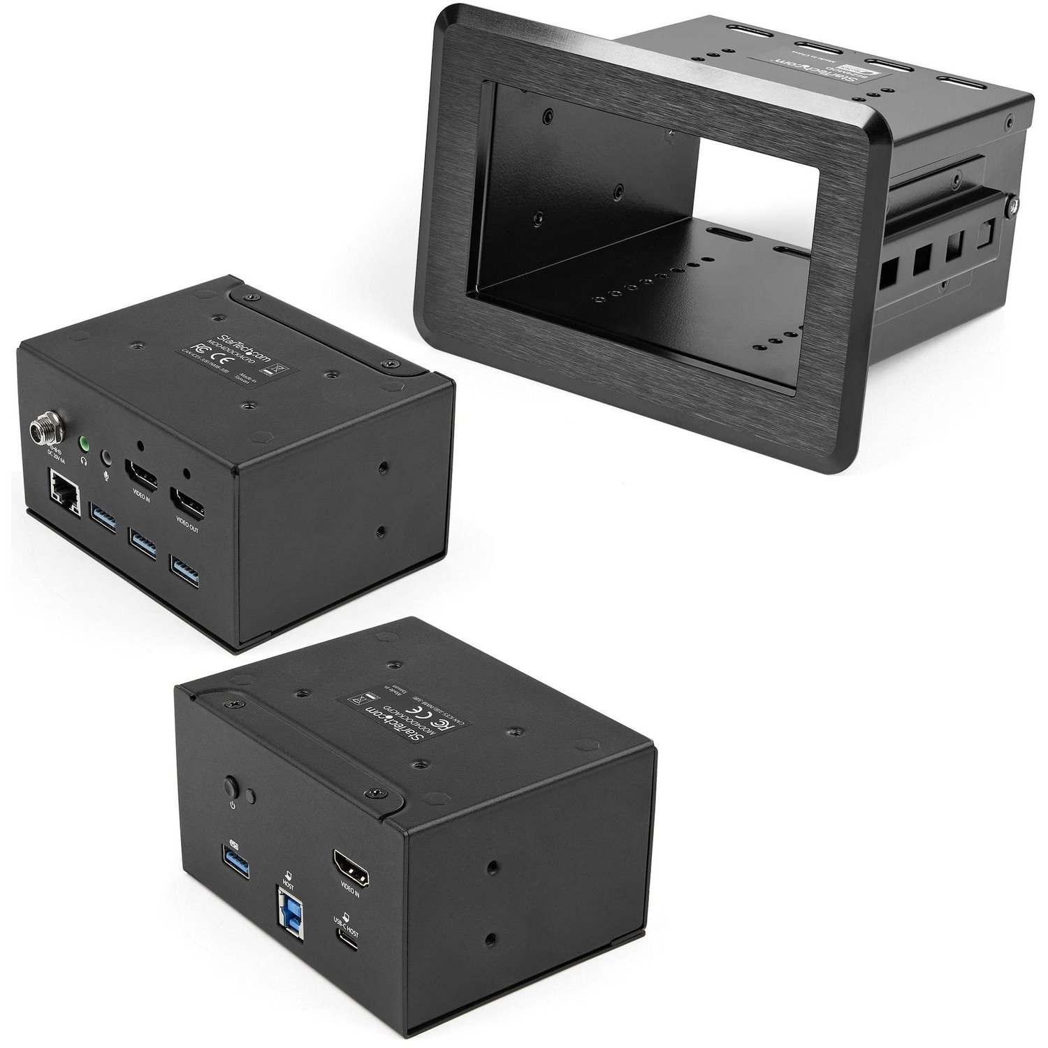 StarTech.com Conference Room Docking Station, In-Table Universal Laptop Dock, HDMI/60W PD/USB Hub/GbE/Audio, Huddle/Boardroom Connectivity