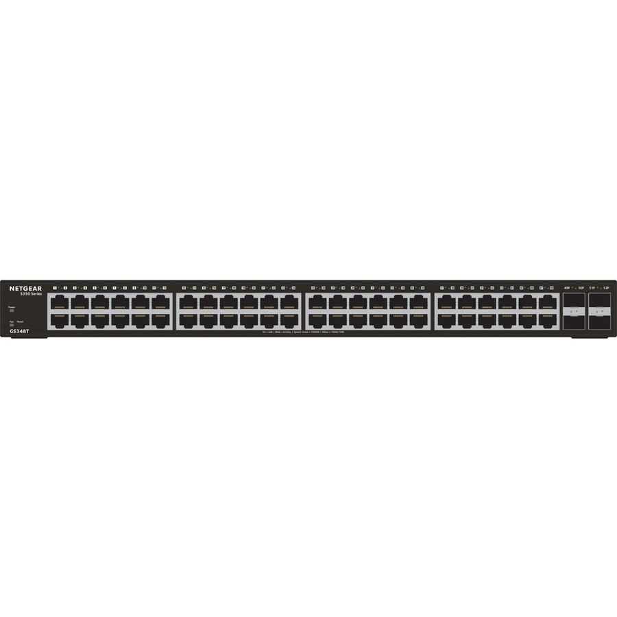 Netgear S350 GS348T 48 Ports Manageable Ethernet Switch - Gigabit Ethernet - 10/100/1000Base-T