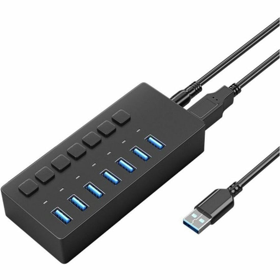 4XEM 7 Port USB 3.0 Power Switch Data Transfer Hub