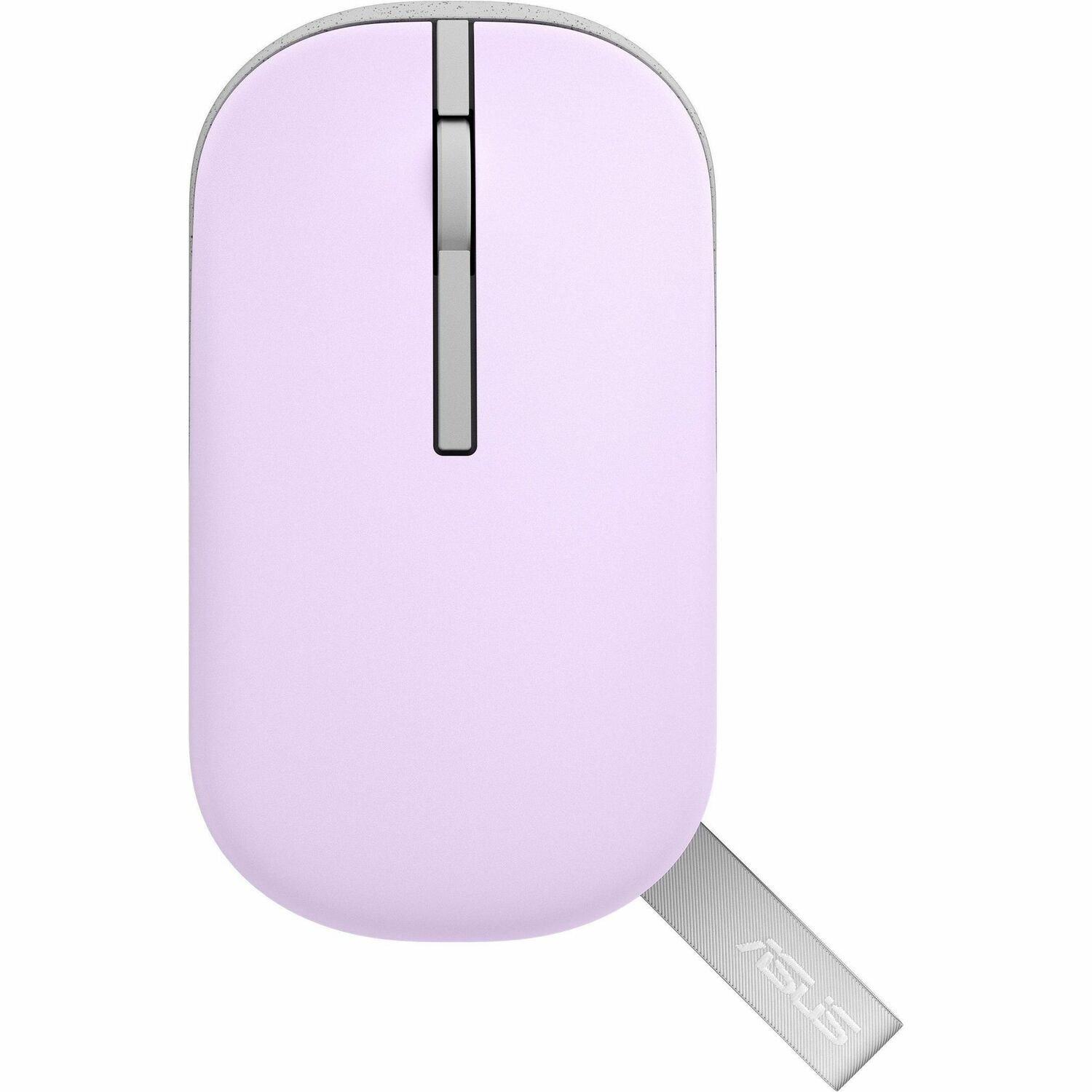 Asus Marshmallow MD100 Mouse - Bluetooth/Radio Frequency - Optical - Lilac Mist Purple