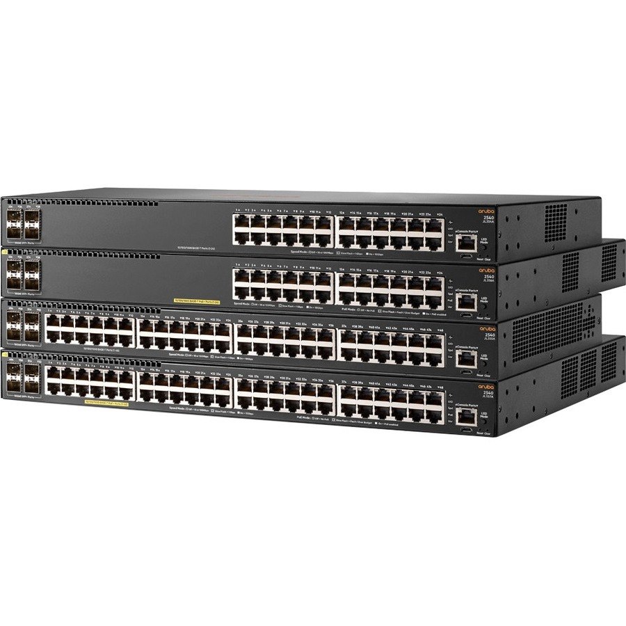 HPE 2540 2540 24G 4SFP+ 24 Ports Manageable Ethernet Switch - Gigabit Ethernet, 10 Gigabit Ethernet - 1000Base-X, 10/100/1000Base-T, 10GBase-X