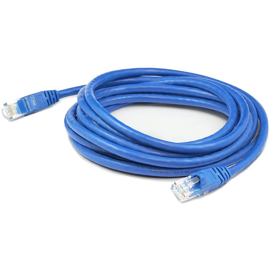 AddOn 30ft RJ-45 (Male) to RJ-45 (Male) Straight Blue Cat6A UTP PVC Copper Patch Cable