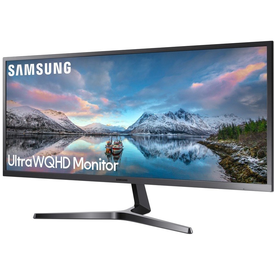 Samsung S34J550WQN 34.1" UW-QHD LCD Monitor - 21:9 - Dark Blue Gray, Black