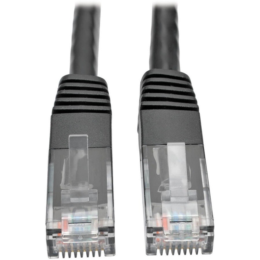 Eaton Tripp Lite Series Cat6 Gigabit Molded (UTP) Ethernet Cable (RJ45 M/M), PoE, Black, 3 ft. (0.91 m)