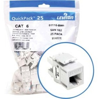 Leviton eXtreme 6+ Component-Rated Keystone Jack