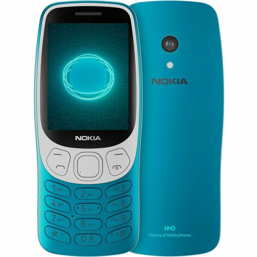 Nokia 3210 4G - Scuba Blue (1GF025CPJ2L04) *Au Stock*, 2.4', 2.8', 64/128MB, 2MP, Dual Sim, 1450mAh Removable, 2YR