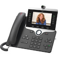 Cisco 8845 IP Phone - Corded/Cordless - Corded - Bluetooth - Wall Mountable - Charcoal