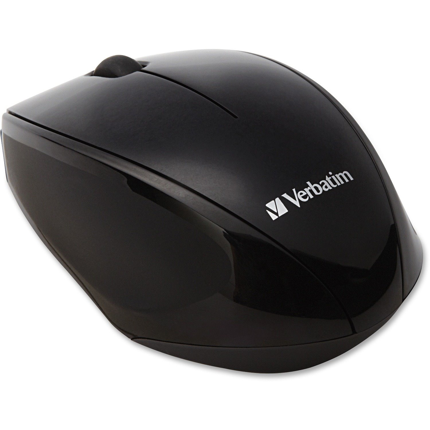 Verbatim Mouse - Radio Frequency - USB 2.0 - Blue Optical - 3 Button(s) - Black - 1 Pack