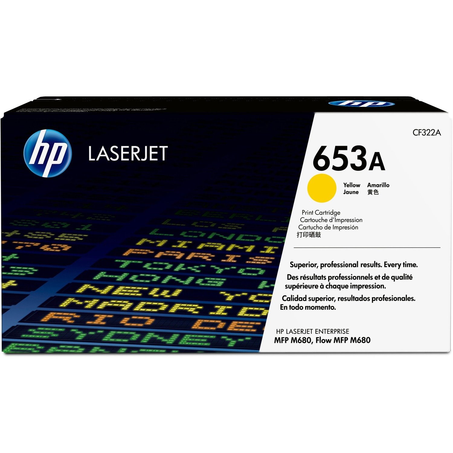 HP 653A Original Standard Yield Laser Toner Cartridge - Yellow - 1 / Each