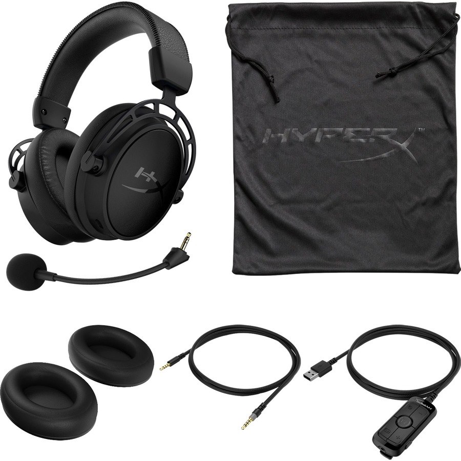 HyperX Cloud Alpha S Wired Over-the-ear, Over-the-head Stereo Gaming Headset - Black, Blue