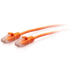 C2G 15ft Cat6a Snagless Unshielded (UTP) Slim Ethernet Cable - Cat6a Slim Network Patch Cable - PoE - Orange
