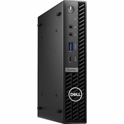 Dell OptiPlex 7000 7010 Desktop Computer - Intel Core i5 13th Gen i5-13500T - 16 GB - 256 GB SSD - Micro PC - Black