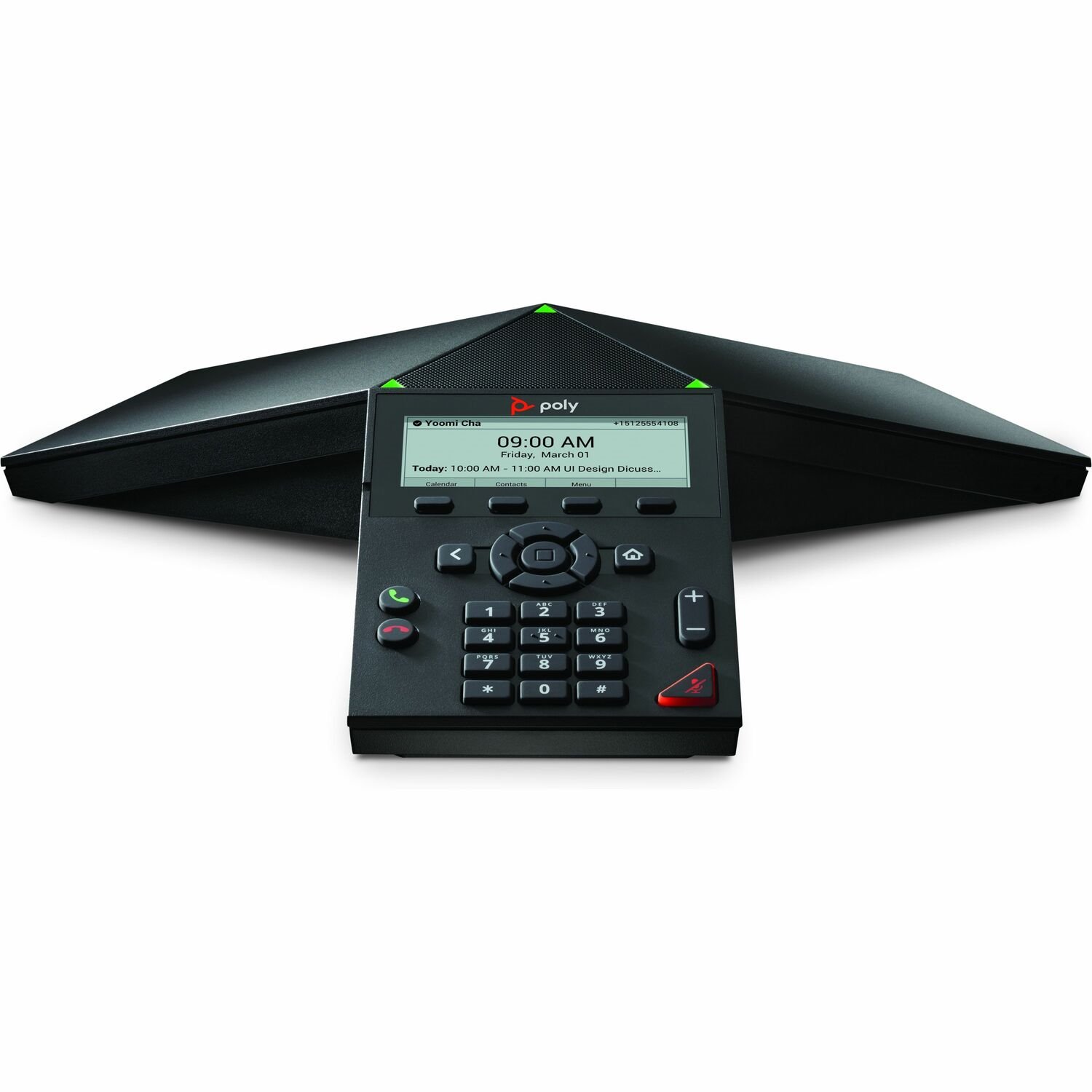 Poly Trio 8300 IP Conference Station - Cordless - Cordless - Wi-Fi, Bluetooth - 5 Multiple Conferencing - Black - TAA Compliant