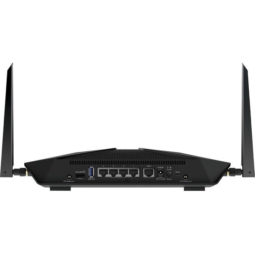 Netgear Nighthawk AX4 LAX20 Wi-Fi 6 IEEE 802.11ax 1 SIM Cellular, Ethernet Modem/Wireless Router