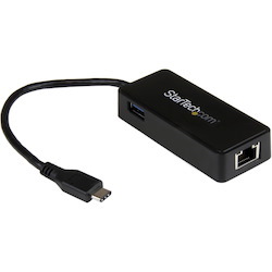 StarTech.com USB-C to Ethernet Gigabit Adapter - Thunderbolt 3 Compatible - USB Type C Network Adapter - USB C Ethernet Adapter