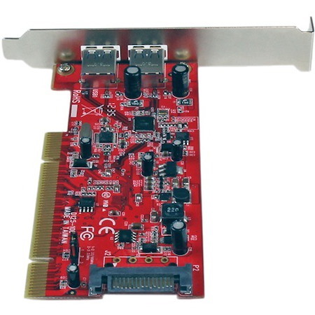 StarTech.com USB Adapter - PCI-X - Plug-in Card - Red - TAA Compliant