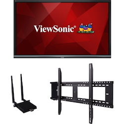 ViewSonic ViewBoard IFP8650-E2 - 4K Interactive Display with WiFi Adapter and Mobile Trolley Cart - 350 cd/m2 - 86"