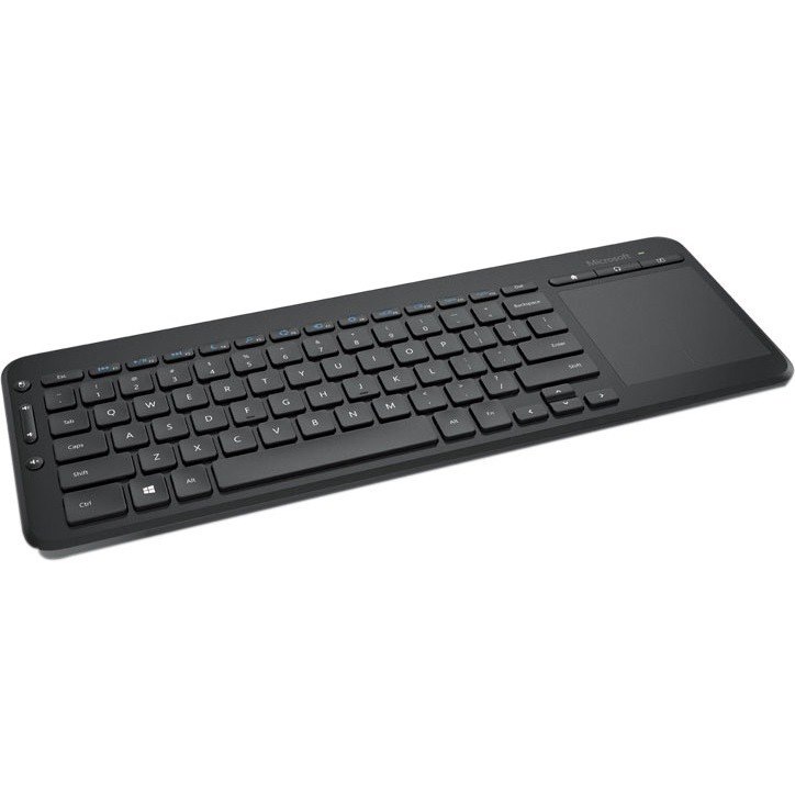Microsoft All-in-One Media Keyboard - Wireless Connectivity - USB Interface - TouchPad