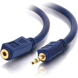 C2G 6ft Velocity 3.5mm M/F Stereo Audio Extension Cable
