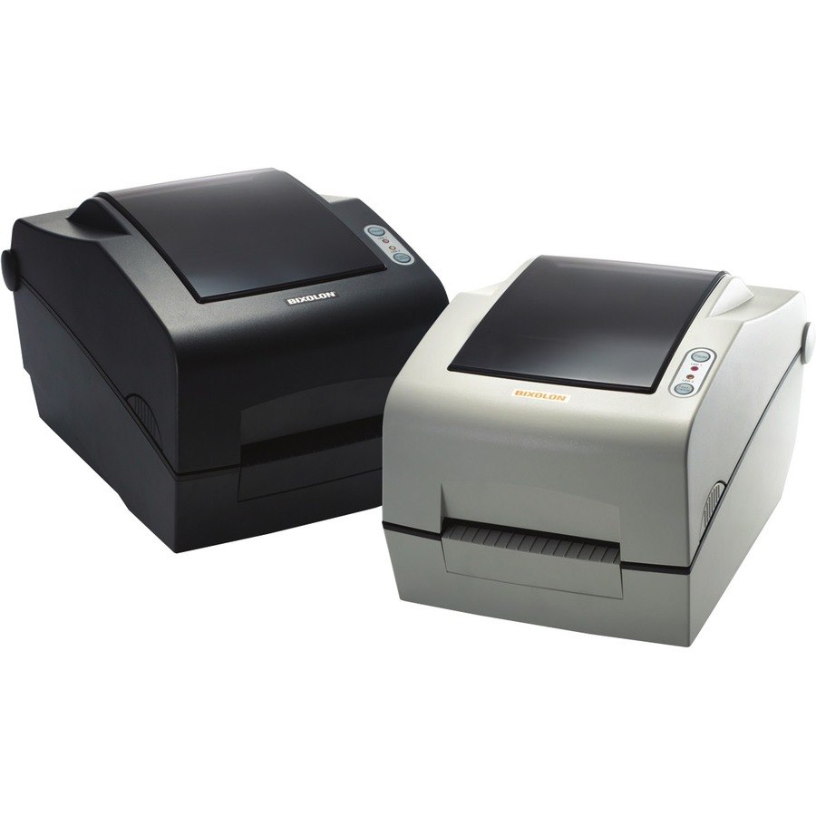 Bixolon SLP-TX400 Desktop Direct Thermal/Thermal Transfer Printer - Monochrome - Label Print - Ethernet - USB - Serial - Dark Grey