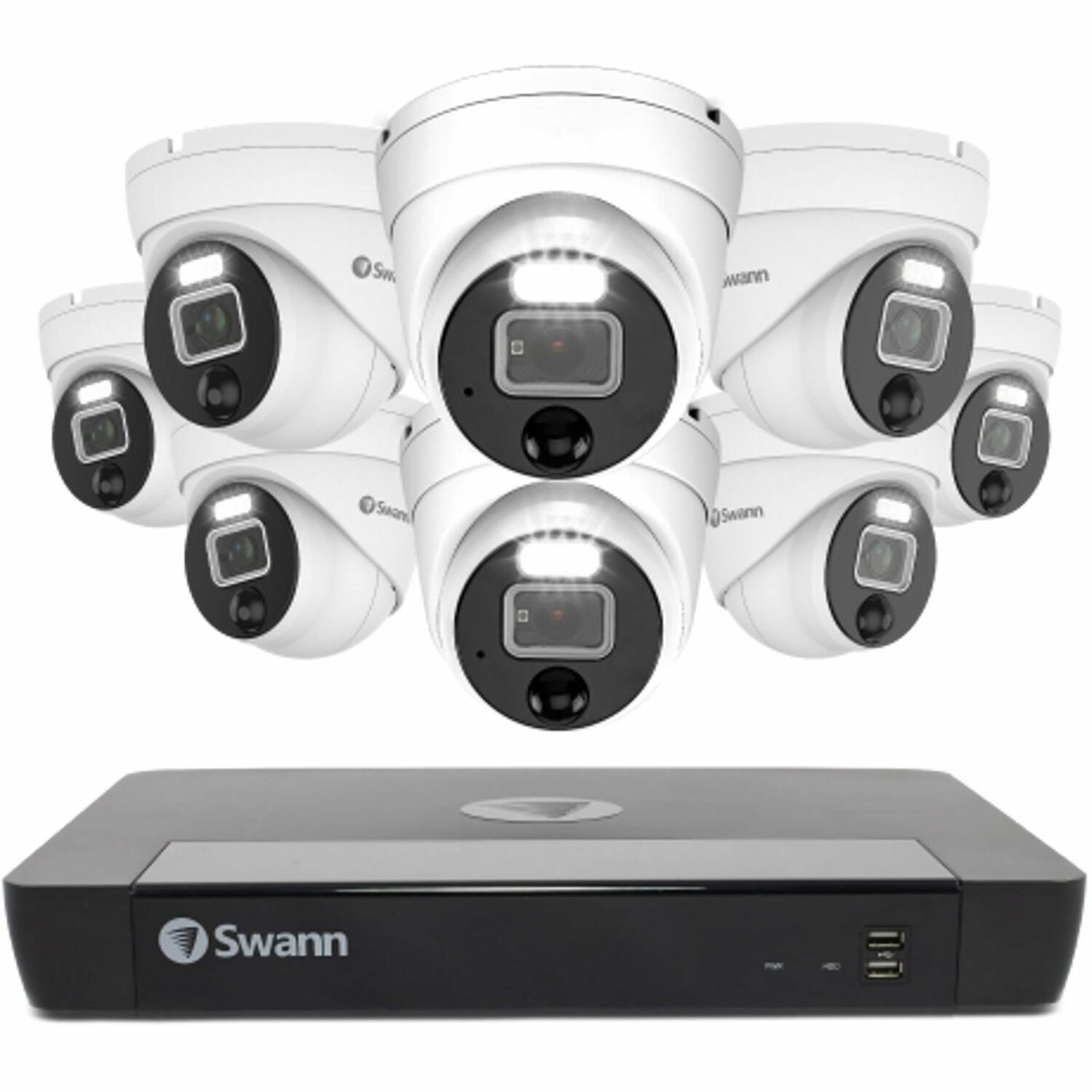 Swann Enforcer 12 Megapixel 16 Channel Outdoor Night Vision Wired Video Surveillance System 4 TB HDD